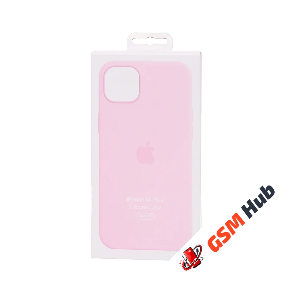 Чехол Силиконовый MagSafe iPhone 14 Plus OR (№3) (Розовый)