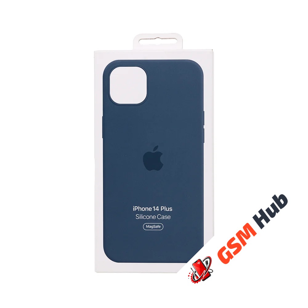 Чехол Силиконовый MagSafe iPhone 14 Plus OR (№7) (Синий)