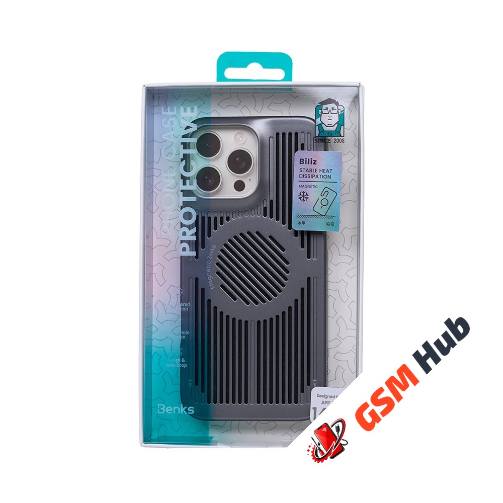 Чехол Benks MagSafe Biliz Cooling iPhone 16 Pro Max (Gray)