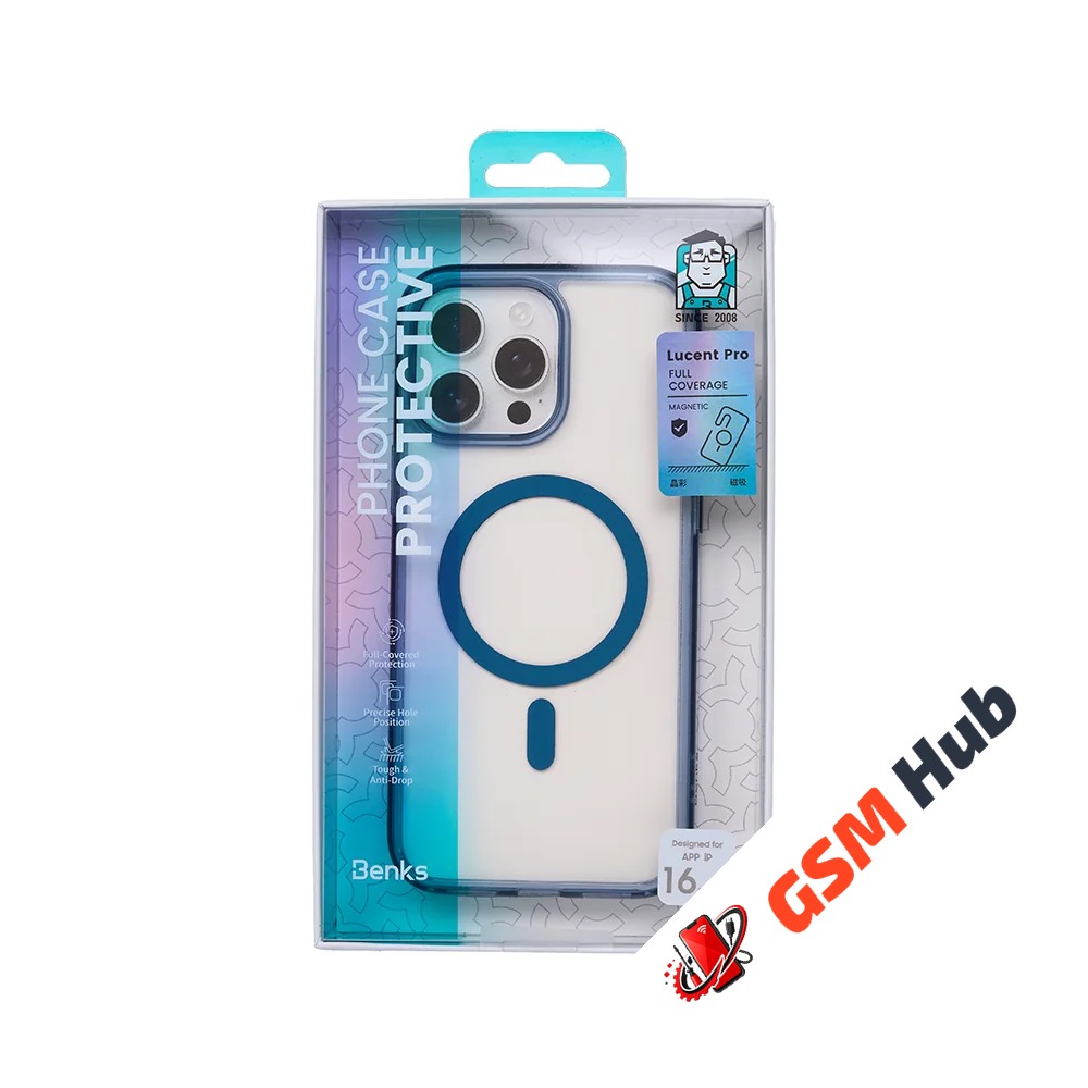 Чехол Benks Lucent Pro iPhone 16 Pro Max (Blue)