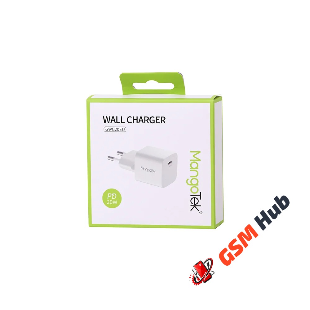 Сетевое зарядное устройство (СЗУ) MangoTek GWC20EU (20W) (Белый)