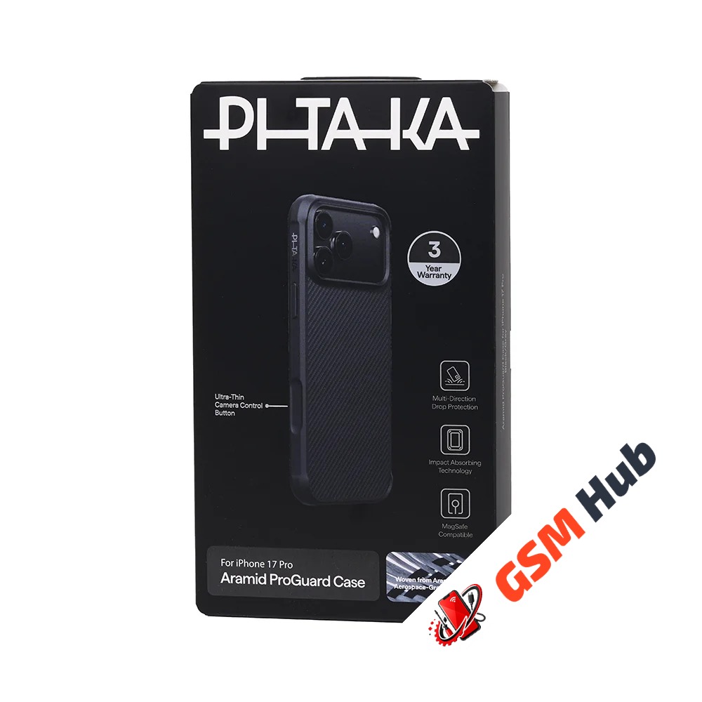 Чехол PITAKA Aramid ProGuard Case for iPhone 17 Pro (Black/Gray)