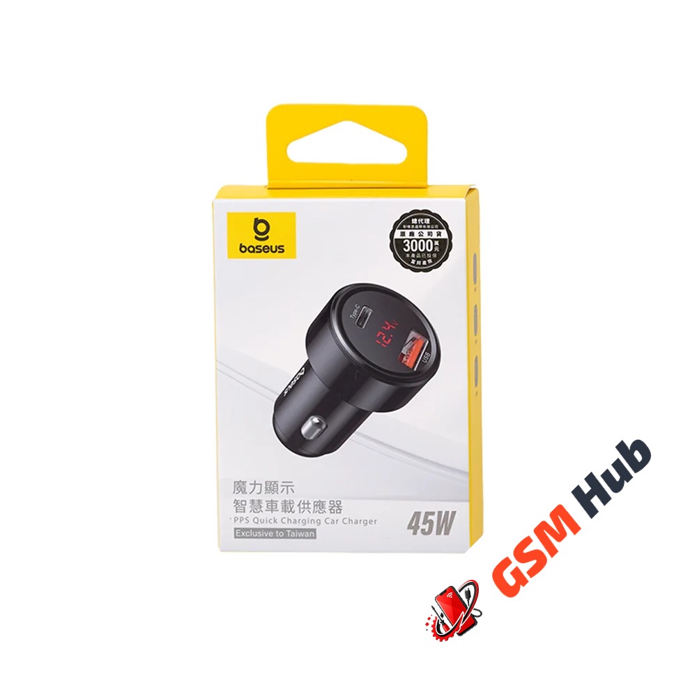 АЗУ с дисплеем Baseus Magic Series PPS (USB С PD+QC) (2 USB-A) (45W) (Черная)