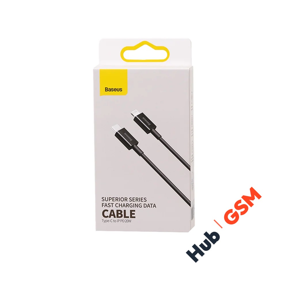Кабель Baseus Superior Series (Быстрая зарядка) (USB-C / Lightning PD) (20W) (2m) (Черный)