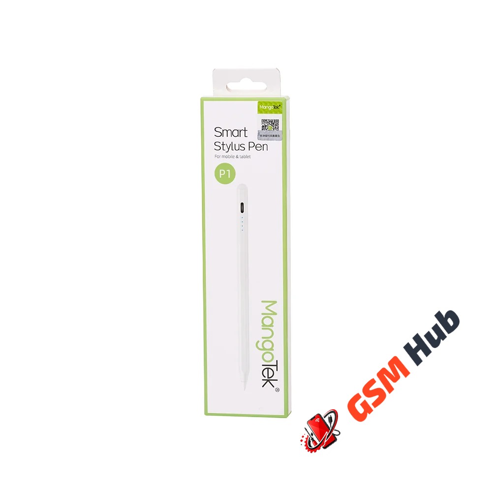 Стилус MangoTek Smart Stylus Pen P1 (для смартфонов и планшетов) (USB-C) (White)