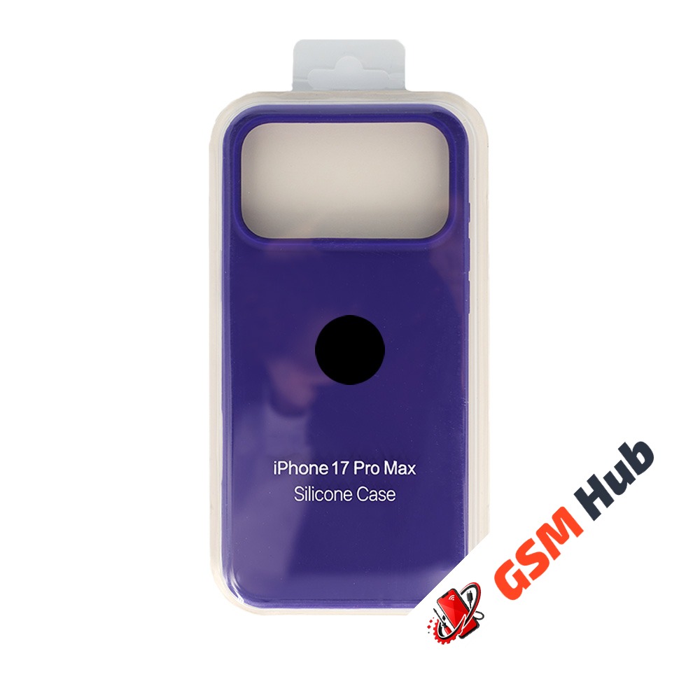 Чехол Силиконовый iPhone 17 Pro Max (№30) (Темно-фиолетовый)