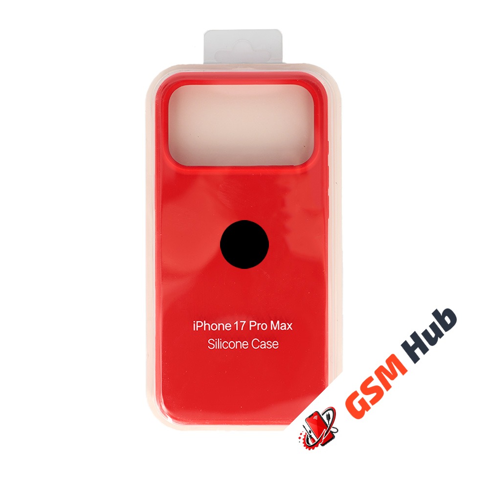 Чехол Силиконовый iPhone 17 Pro Max (№14) (Красный)
