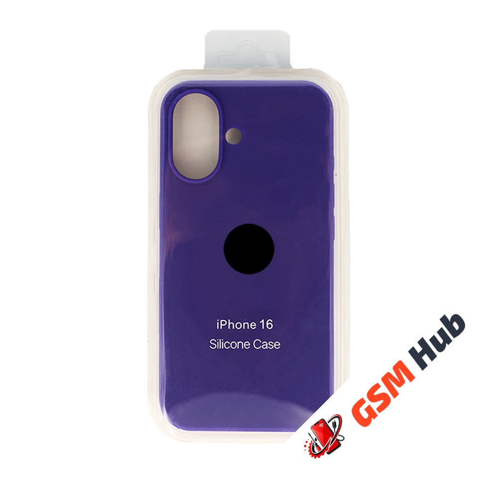 Чехол Силиконовый iPhone 16 (№30) (Темно-фиолетовый)