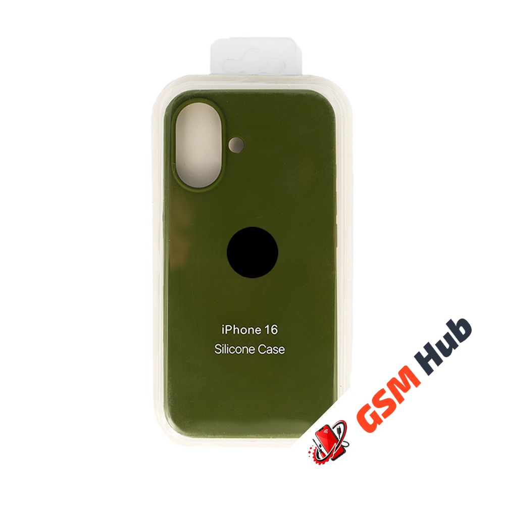 Чехол Силиконовый iPhone 16 (№48) (Зеленый)
