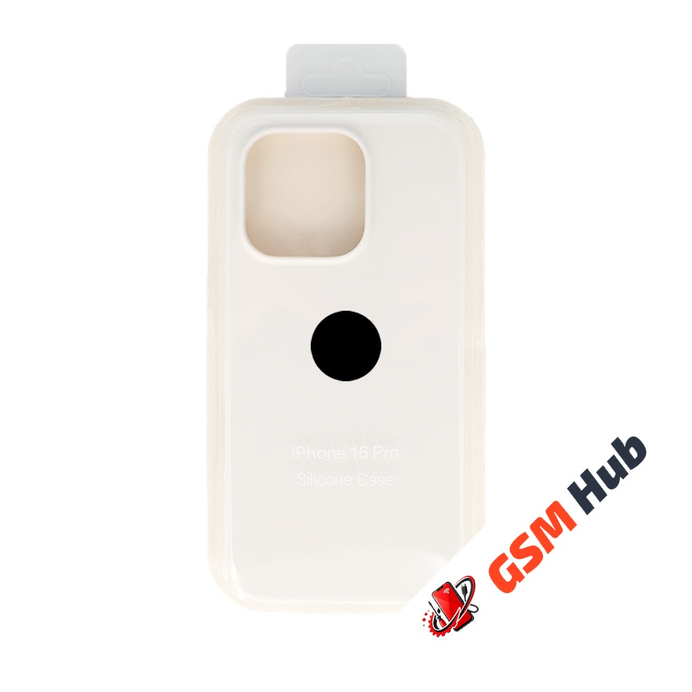 Чехол Силиконовый iPhone 16 Pro (№9) (Белый)