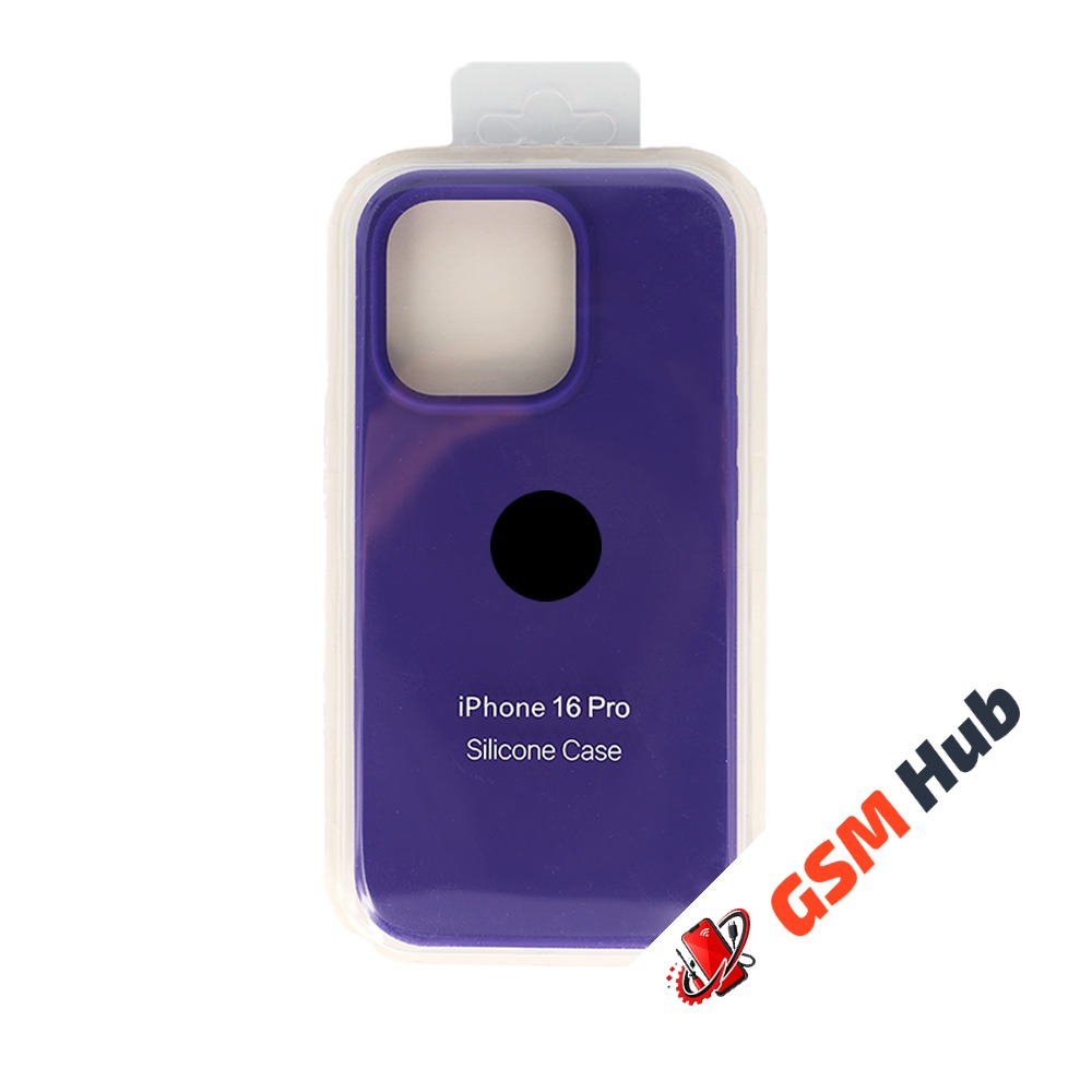 Чехол Силиконовый iPhone 16 Pro (№30) (Темно-фиолетовый)