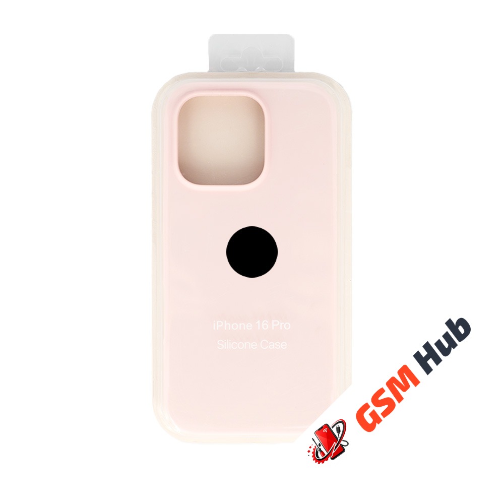 Чехол Силиконовый iPhone 16 Pro (№75) (Светло-розовый)