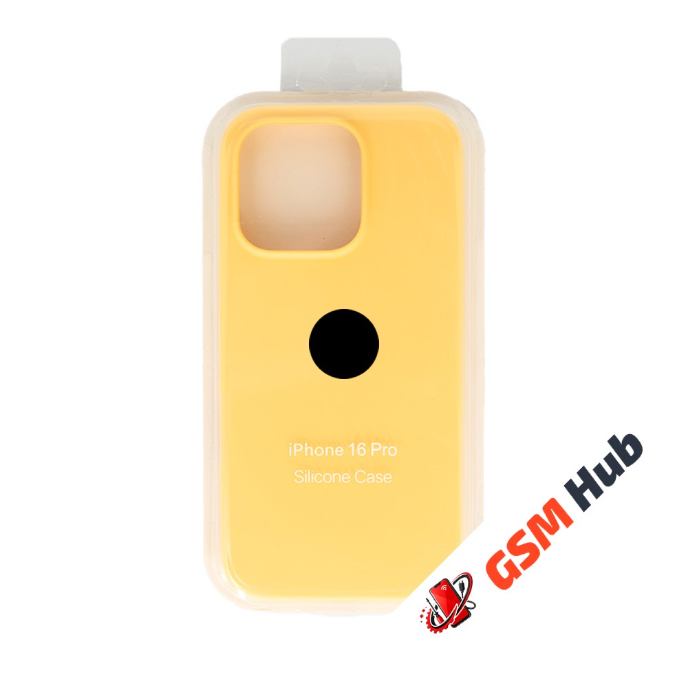 Чехол Силиконовый iPhone 16 Pro (№4) (Желтый)