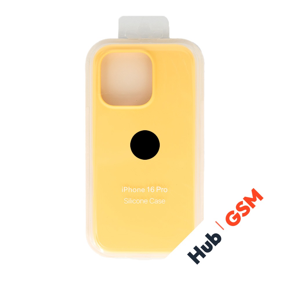 Чехол Силиконовый iPhone 16 Pro (№4) (Желтый)