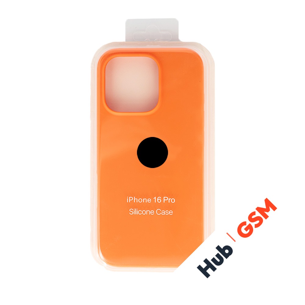 Чехол Силиконовый iPhone 16 Pro (№66) (Оранжевый)