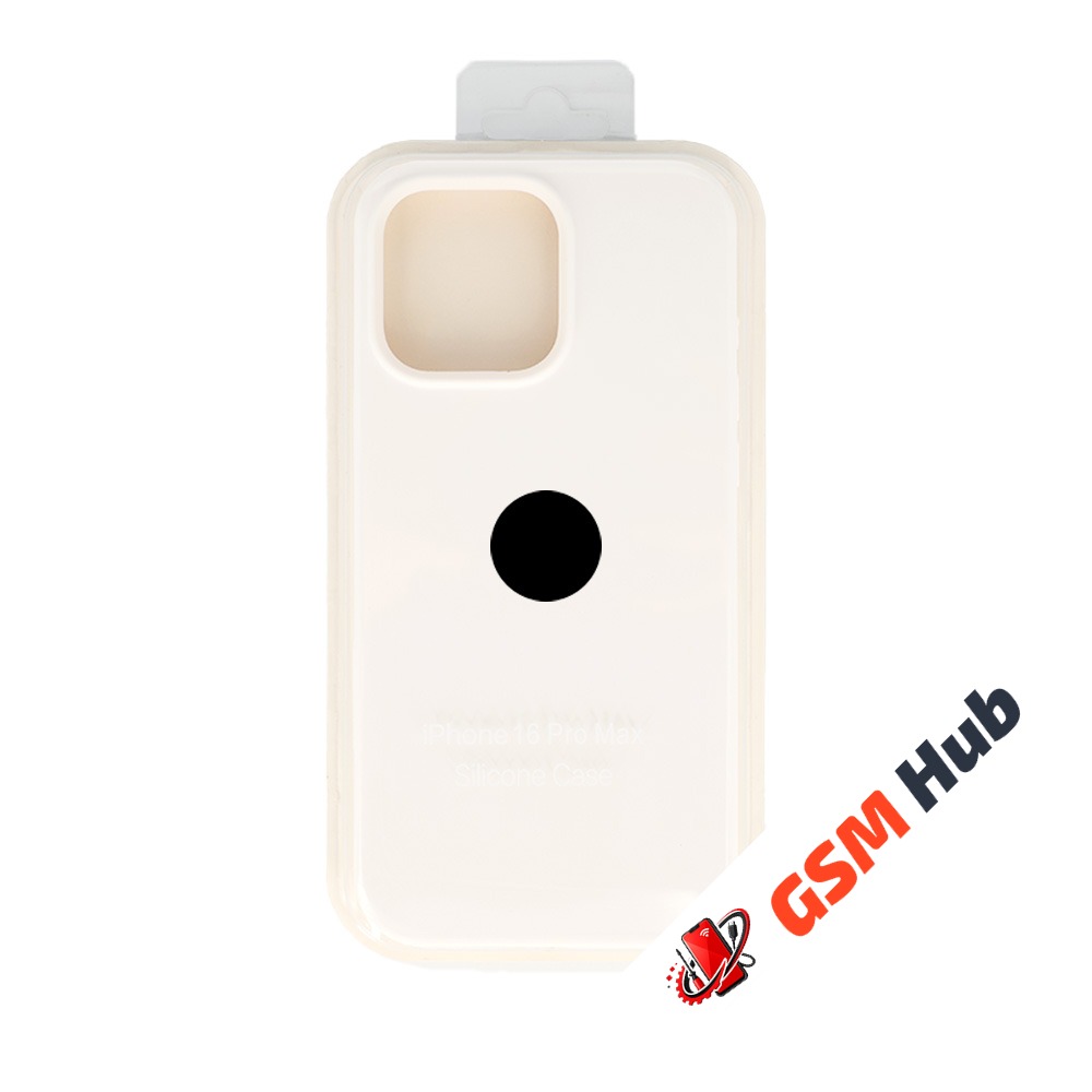 Чехол Силиконовый iPhone 16 Pro Max (№9) (Белый)