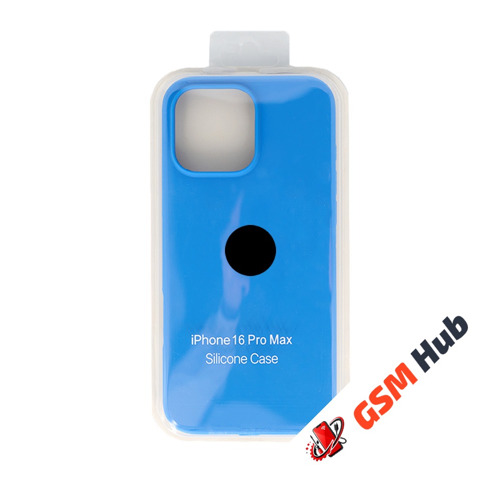 Чехол Силиконовый iPhone 16 Pro Max (№3) (Синий)