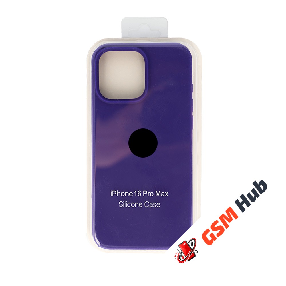 Чехол Силиконовый iPhone 16 Pro Max (№30) (Темно-фиолетовый)