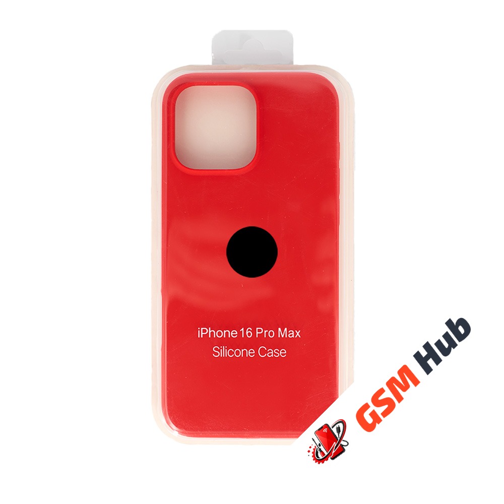 Чехол Силиконовый iPhone 16 Pro Max (№14) (Красный)
