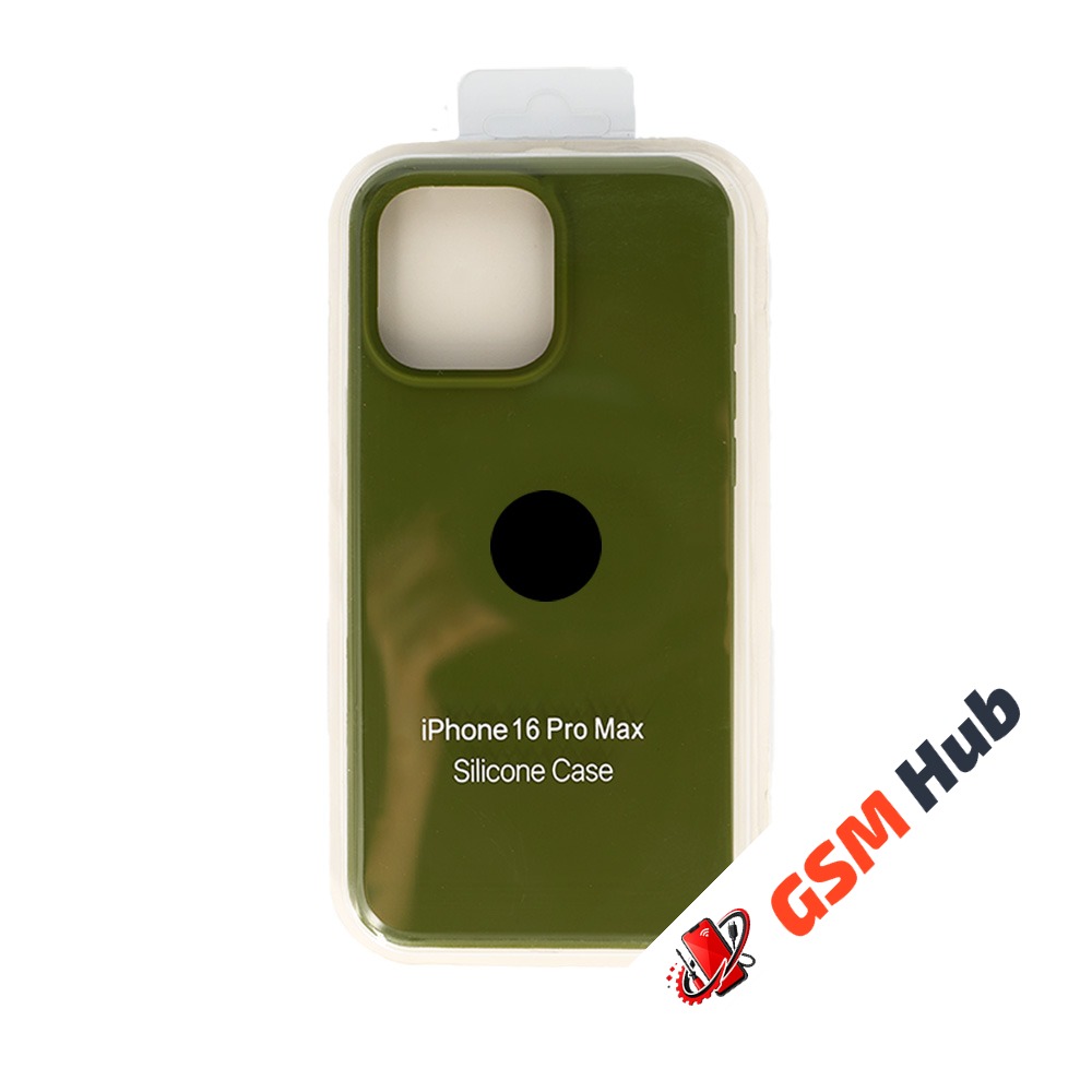 Чехол Силиконовый iPhone 16 Pro Max (№48) (Зеленый)