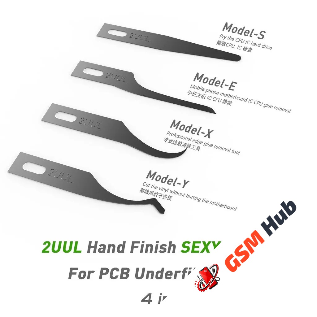 Нож для работы с микросхемами 2UUL Модель - E (Без ручки) (4 шт.)