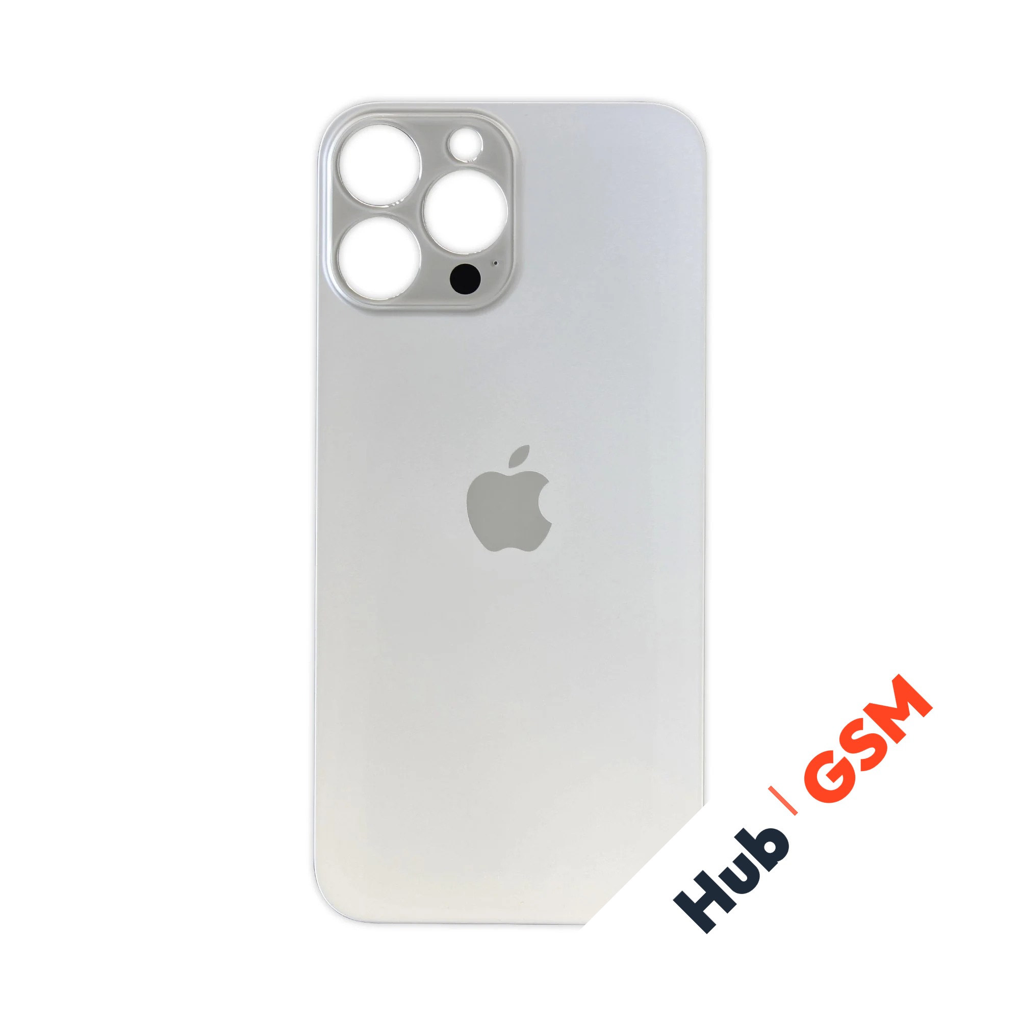 Задняя крышка (стекло) Широкий вырез iPhone 13 Pro (Silver)