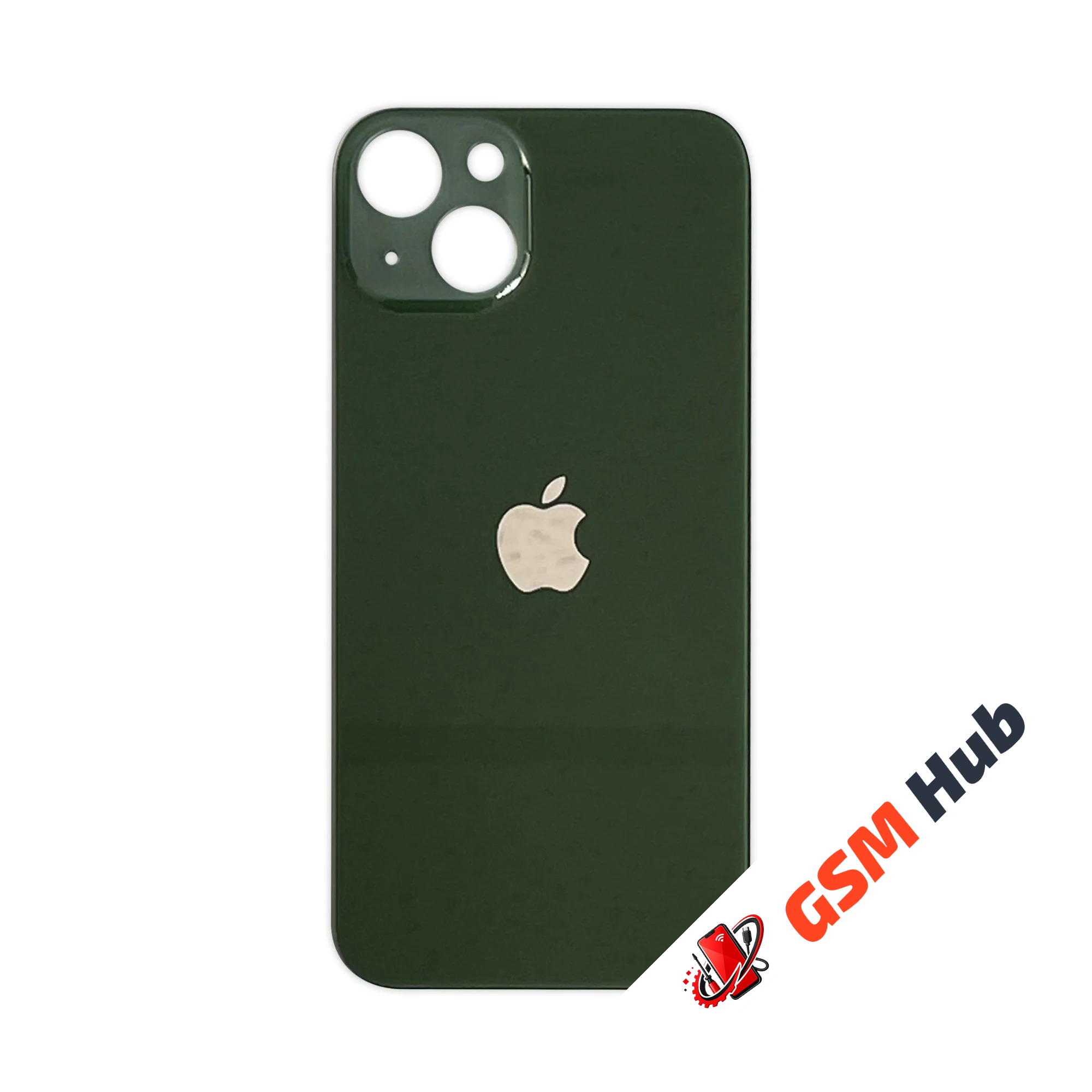 Задняя крышка (стекло) Широкий вырез iPhone 13 (Green)