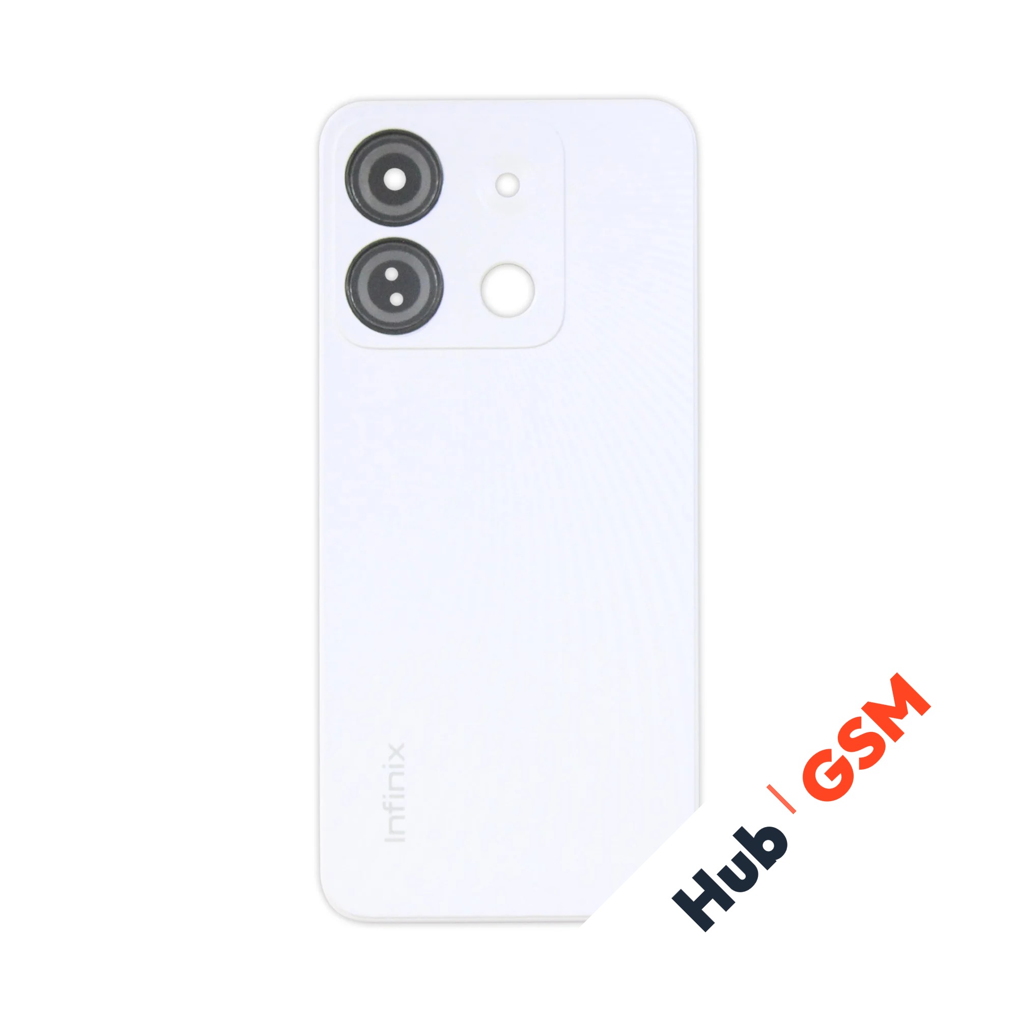 Задняя крышка Infinix Smart 7 HD (X6516) (Белый) (Со стеклом камеры) Premium