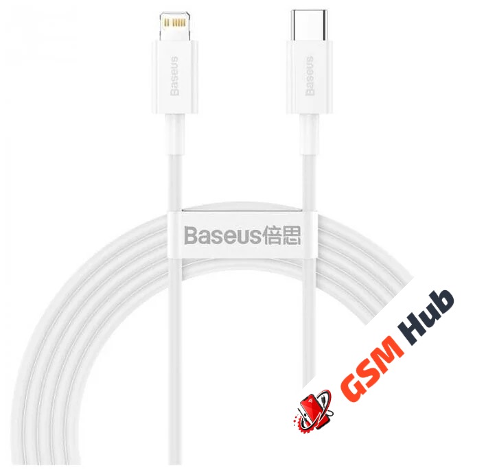 Кабель Baseus Superior Series (Быстрая зарядка) (USB-C / Lightning) PD 20W (2m) (Белый)