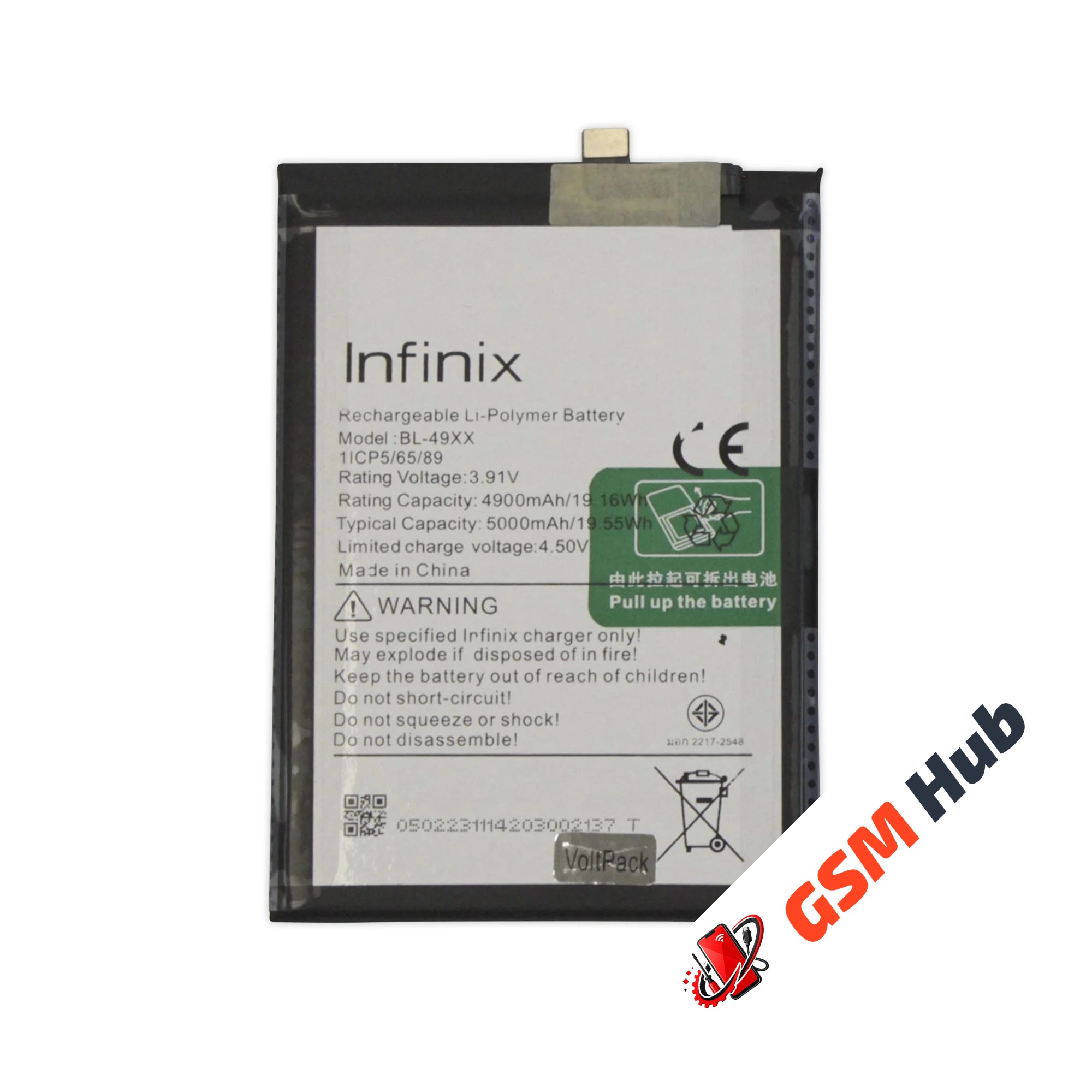 Аккумулятор Infinix Note 40 4G / GT 20 Pro (BL-49XX) 5000mAh VoltPack