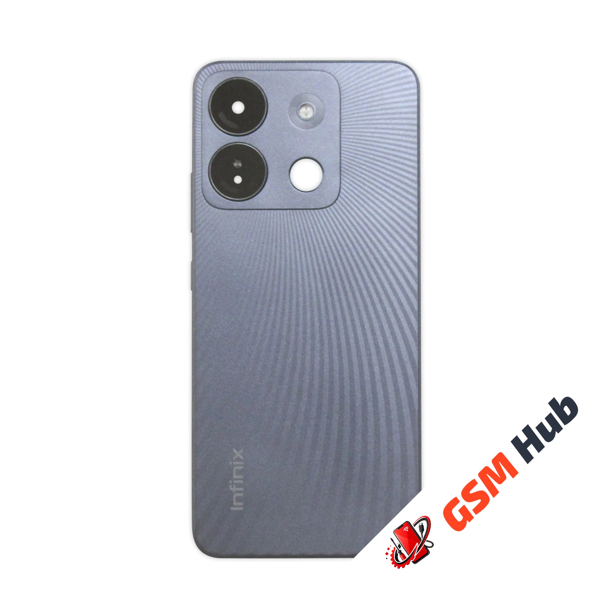 Задняя крышка Infinix Smart 7 HD (X6516) (Черный) (Со стеклом камеры) Premium