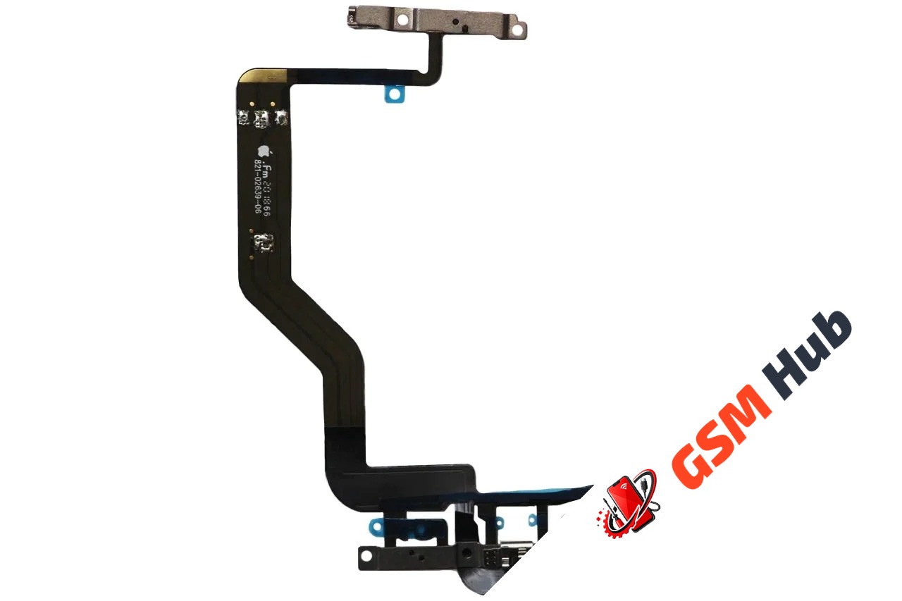 Шлейф вспышки и микрофона iPhone 12 Оригинал