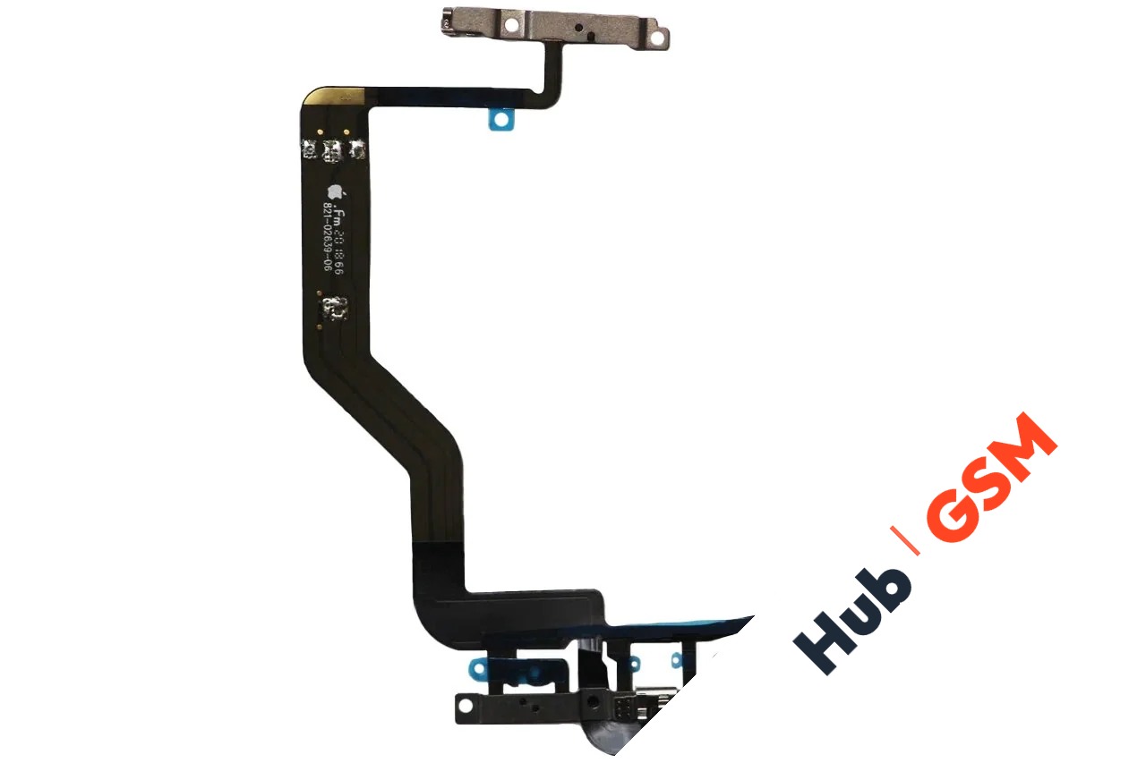 Шлейф вспышки и микрофона iPhone 12 Оригинал
