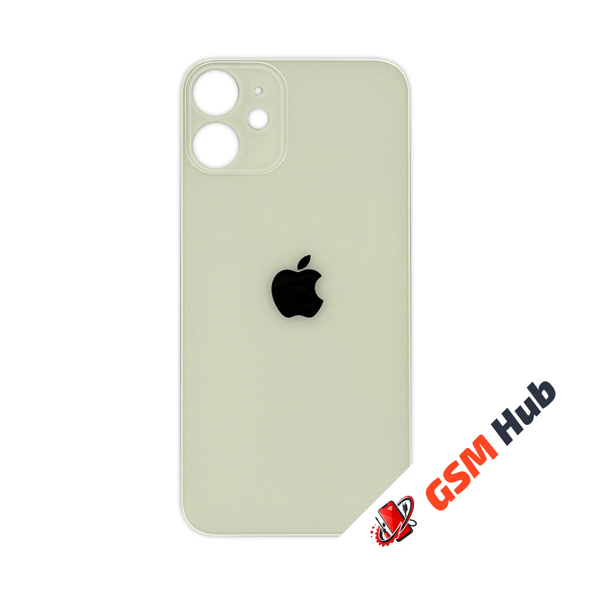 Задняя крышка (стекло) Широкий вырез iPhone 12 Mini (Green)