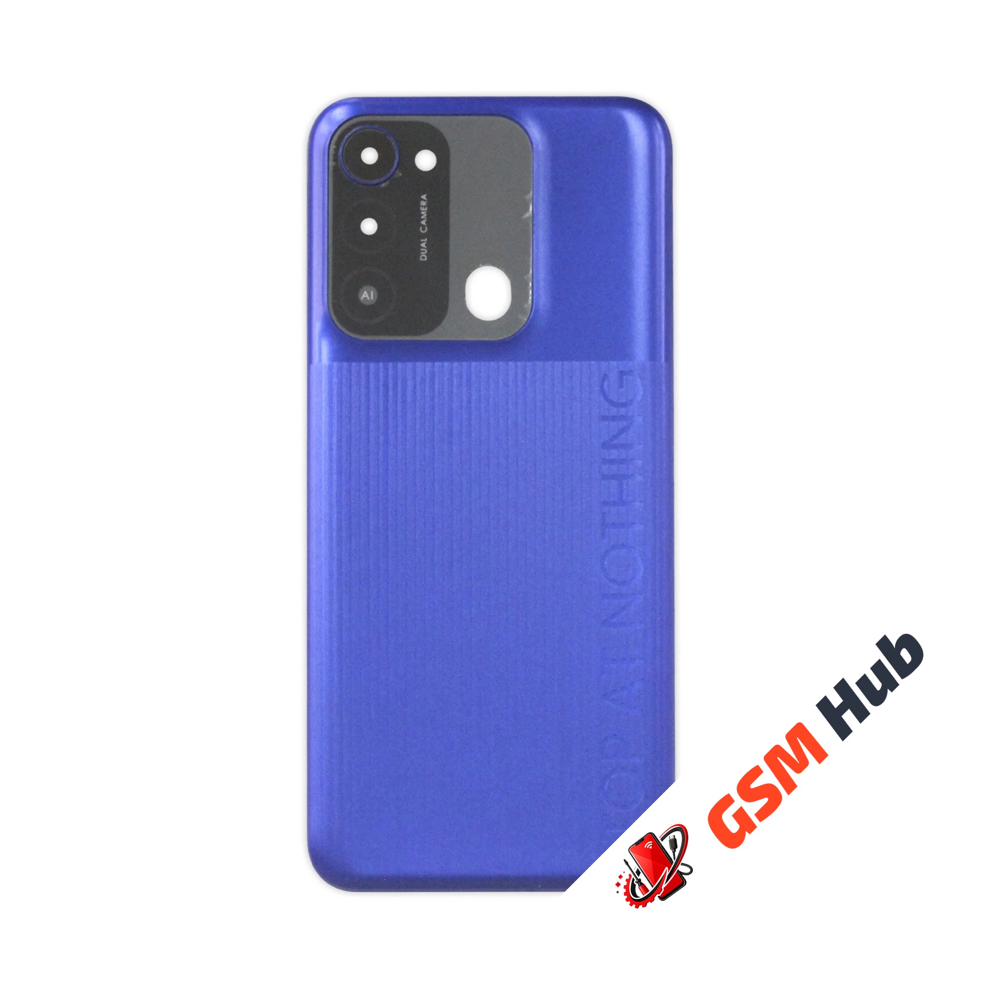 Задняя крышка Tecno Spark Go 2022 (KG5m) (Синий) (Со стеклом камеры) Premium