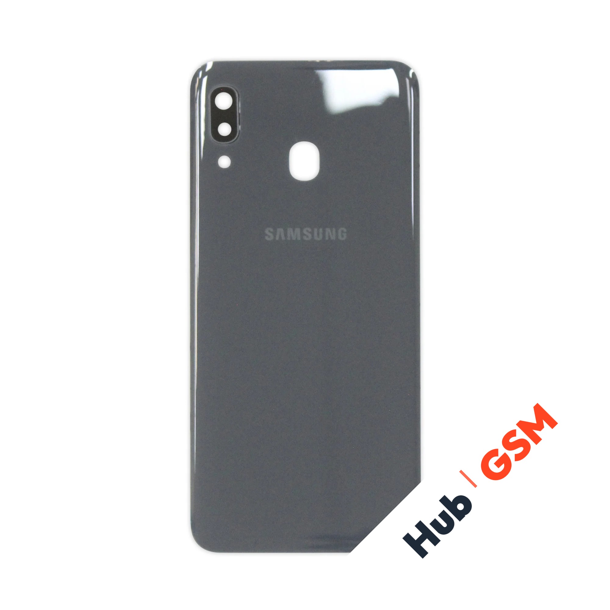 Задняя крышка Samsung Galaxy A30 (A305F) (Черный) (Со стеклом камеры) Premium