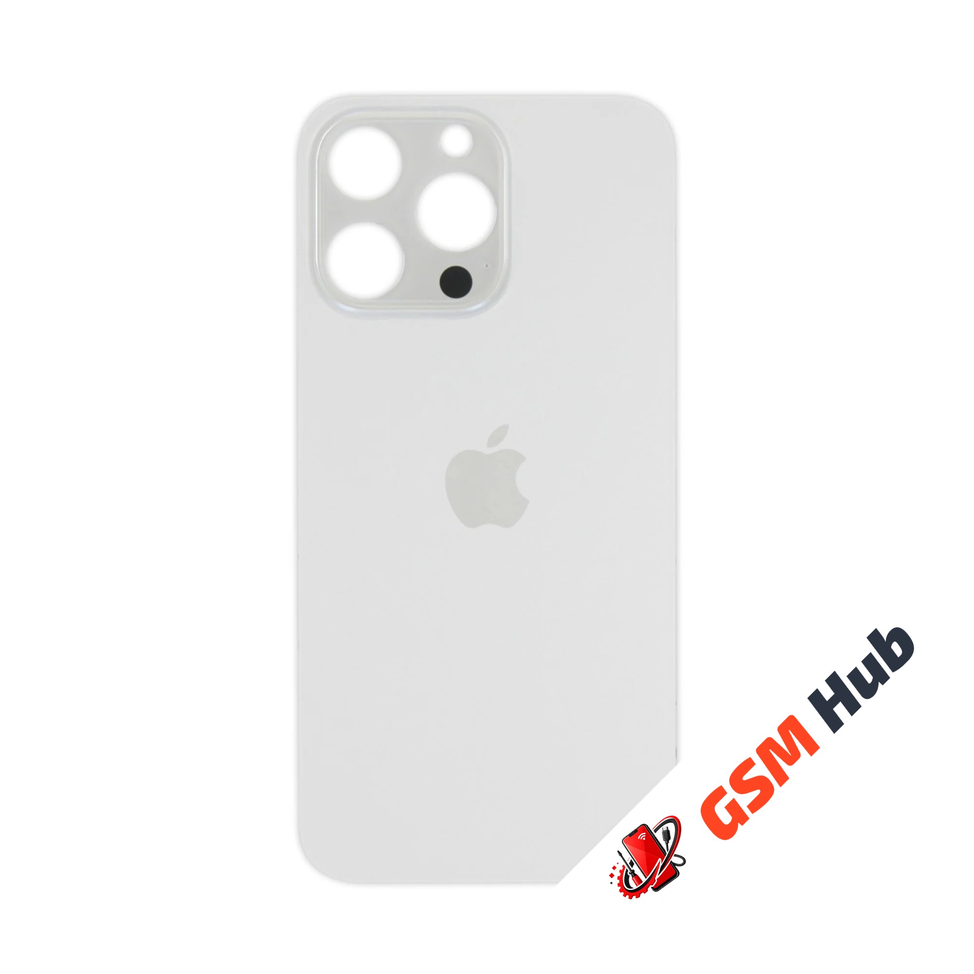 Задняя крышка (стекло) Узкий вырез iPhone 13 Pro (Silver)