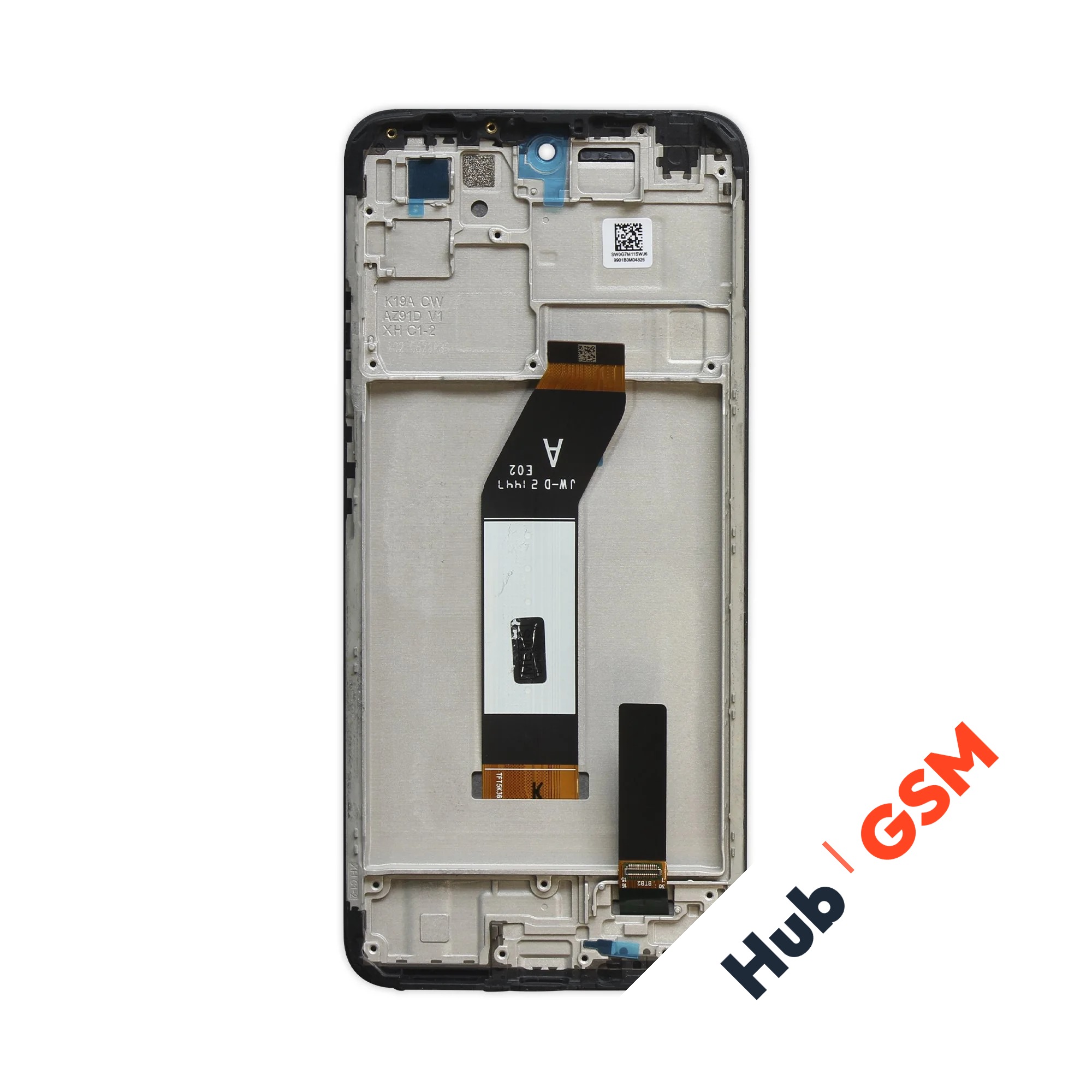 Дисплей Xiaomi Redmi 10 4G (21061119DG) (Оригинал) (В рамке) (Черный) Hub GSM