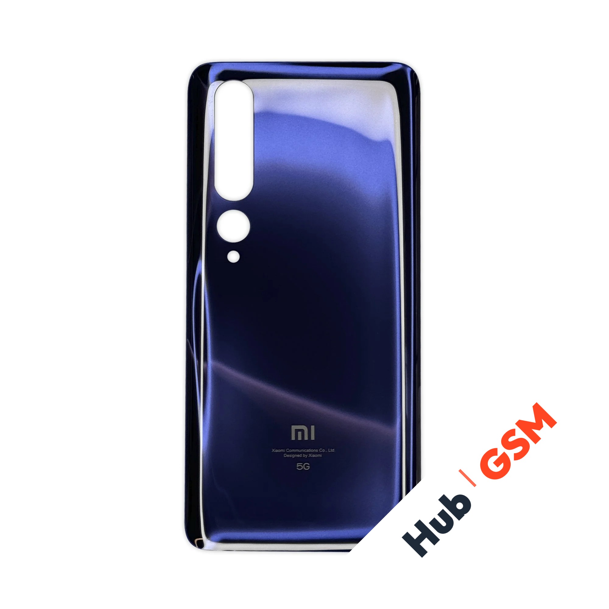 Задняя крышка Xiaomi Mi 10 5G (M2001J2G) / Mi 10 Pro (M2001J1G) (Черный) Premium