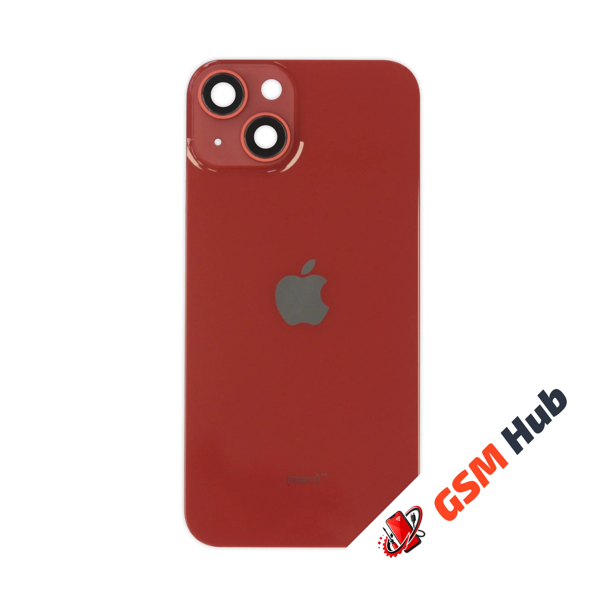 Задняя крышка (стекло) в сборе с рамкой iPhone 14 Оригинал (Red)