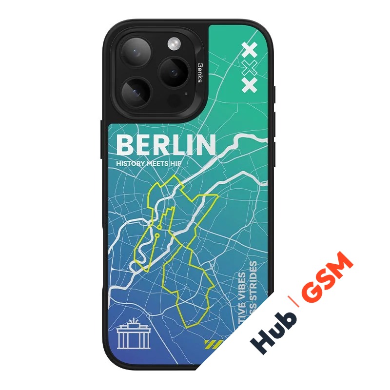 Чехол Benks Dynamic City iPhone 16 Pro (Berlin)