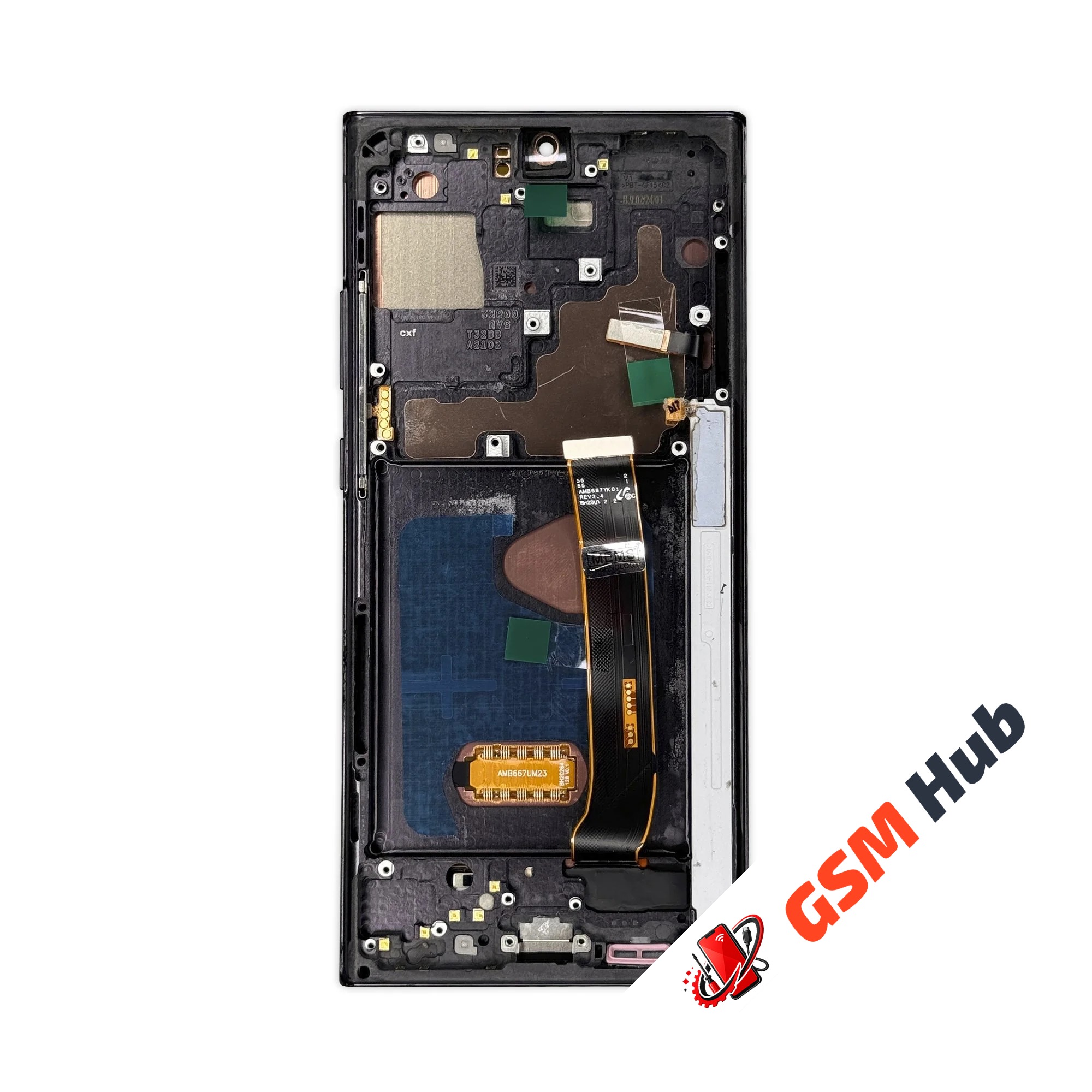 Дисплей Samsung Galaxy Note 20 Ultra (N986B) (Soft OLED) (В рамке) (120 Гц, Full Size) (Черный)