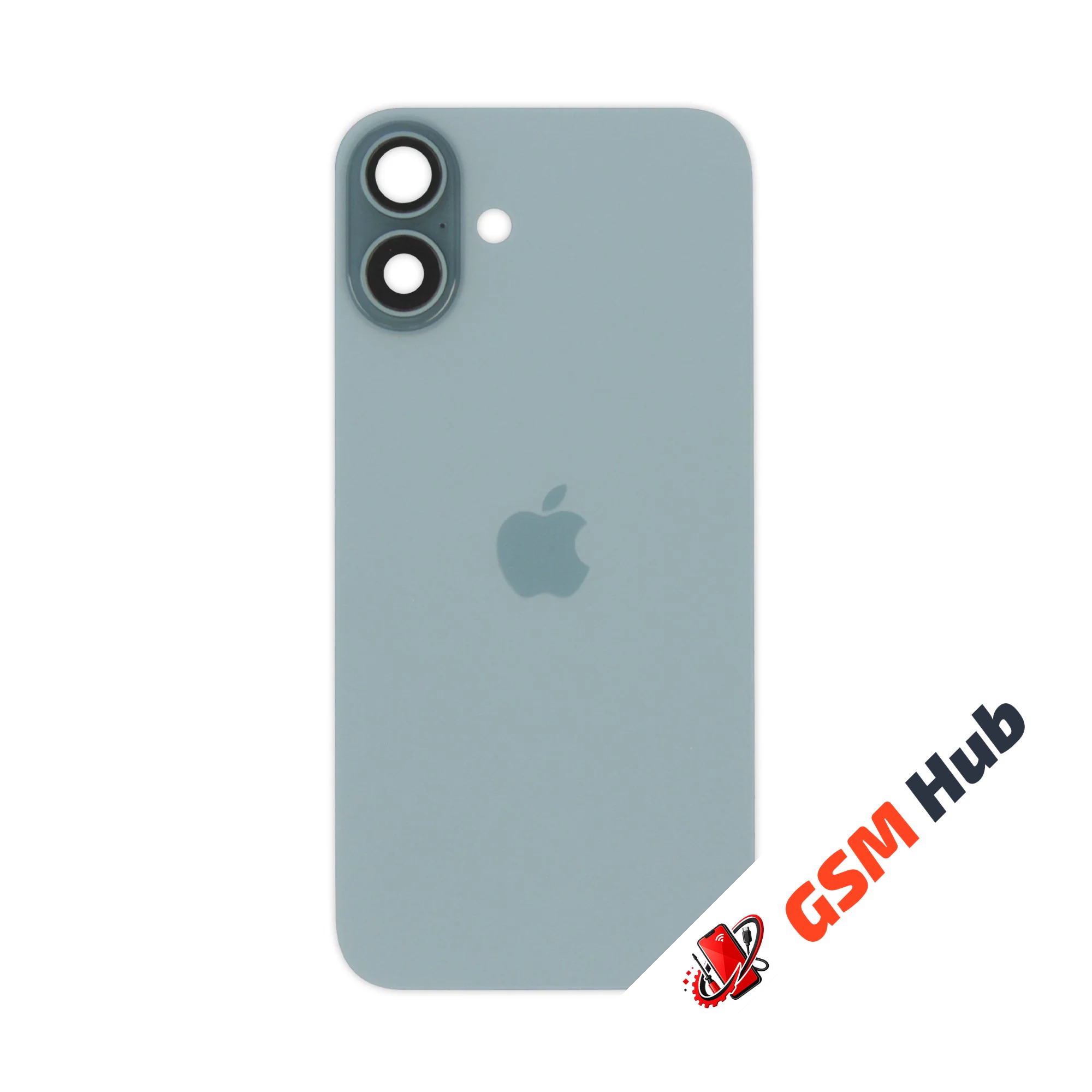 Задняя крышка (стекло) в сборе с рамкой iPhone 16 Plus Оригинал (Teal)