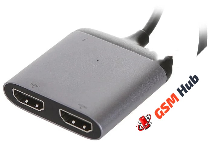 USB-концентратор Baseus Enjoyment Series (USB-C intelligent HD) (Серый)