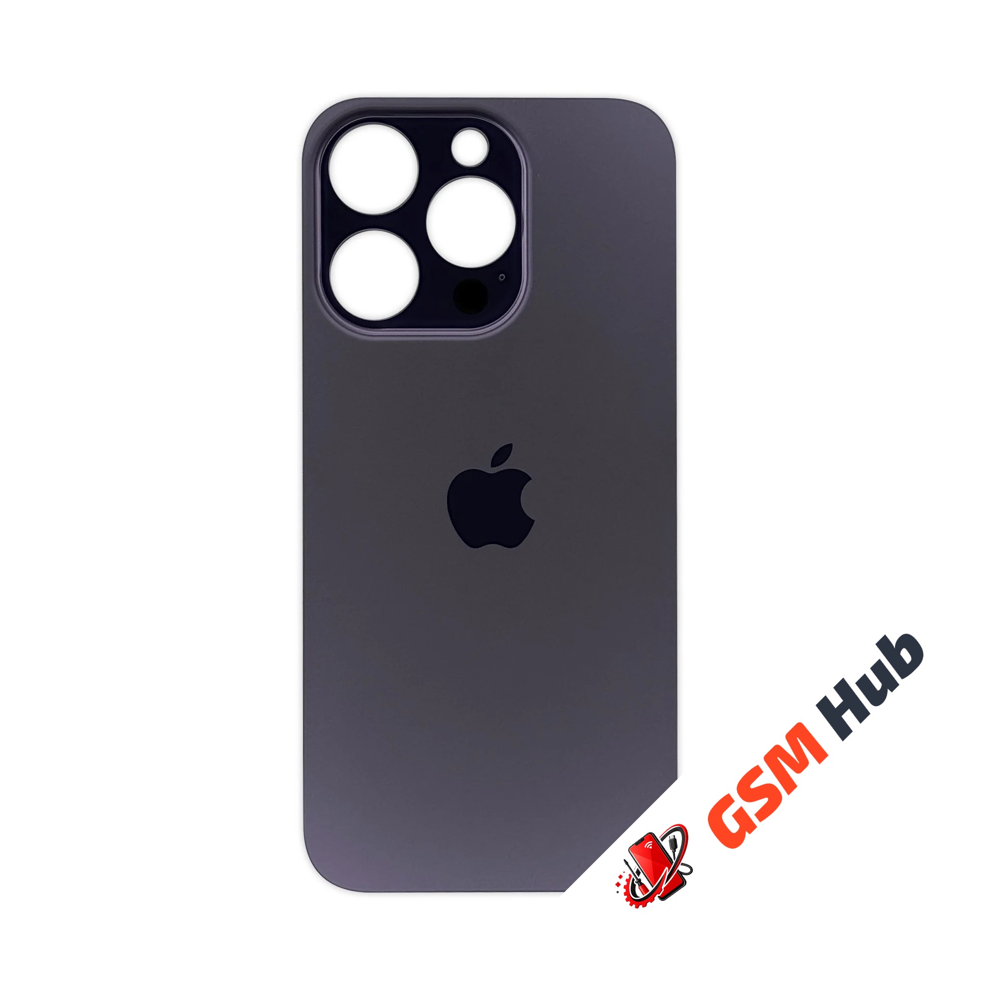 Задняя крышка (стекло) Широкий вырез iPhone 14 Pro (Deep Purple)