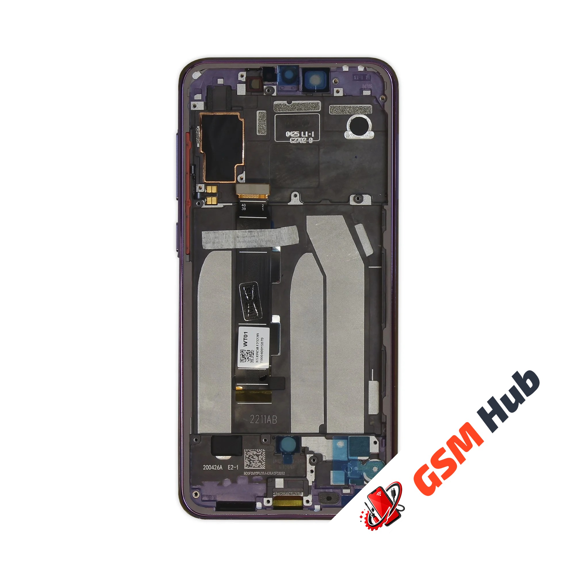 Дисплей Xiaomi Mi 9 SE (M1903F2G) (Оригинал) (В рамке) (Фиолетовый) KRYON