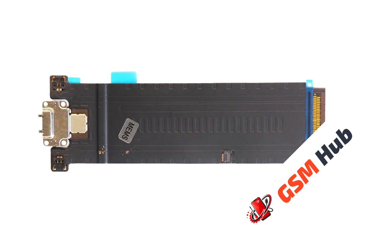 Шлейф с разъемом зарядки iPad Pro 12.9 2 Gen Оригинал (Черный)