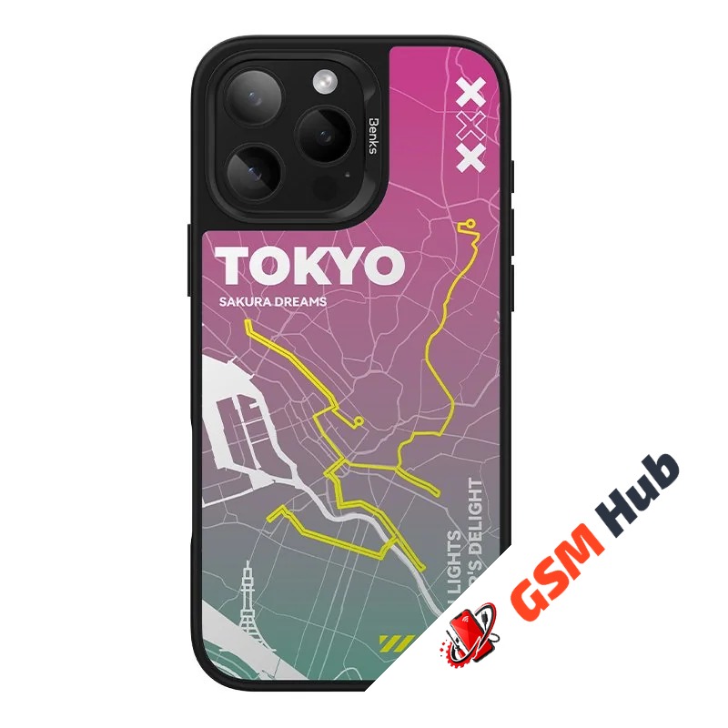 Чехол Benks Dynamic City iPhone 16 (Tokyo)