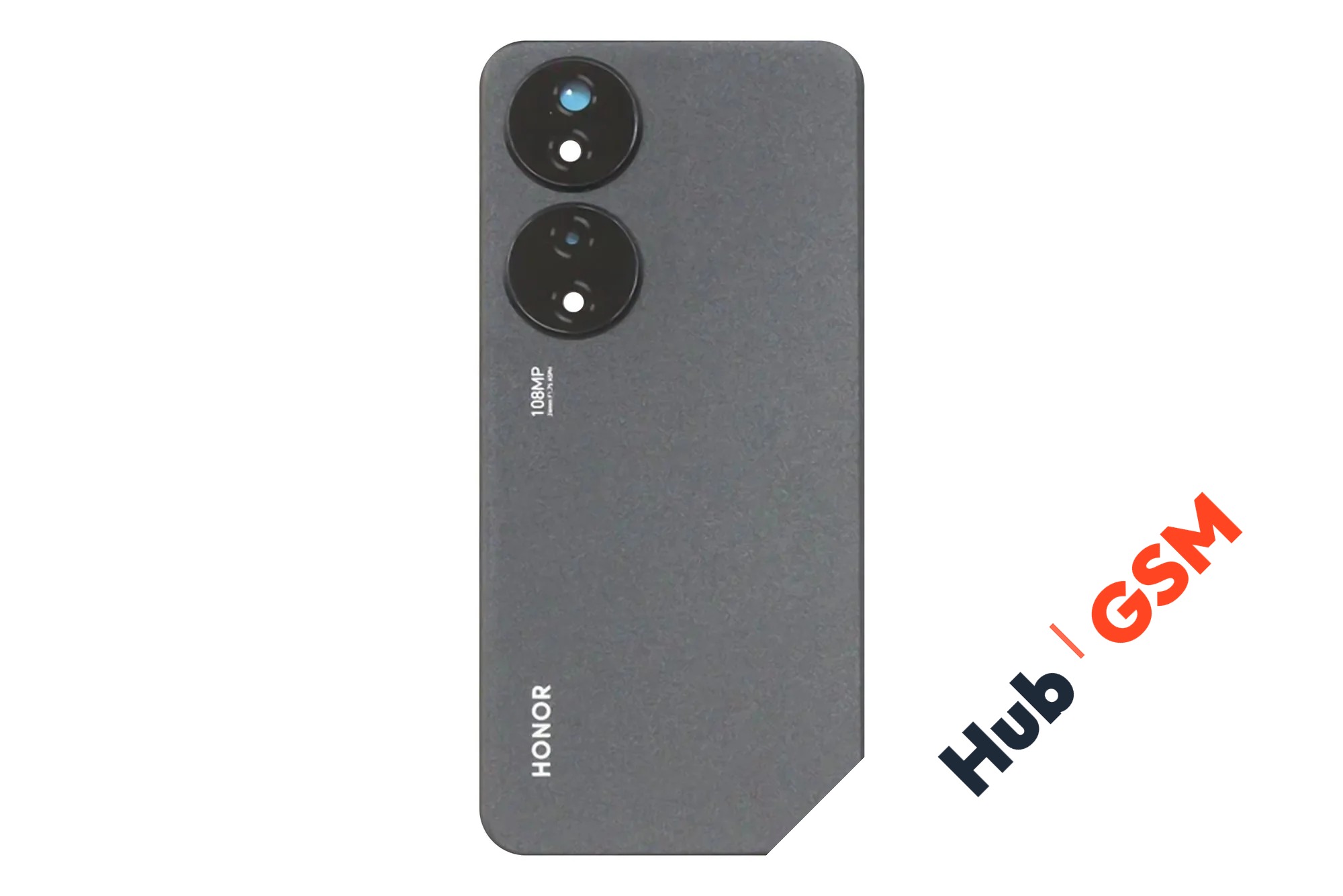 Задняя крышка Huawei Honor X7B (CLK-LX1) (Черный) (Со стеклом камеры) Premium