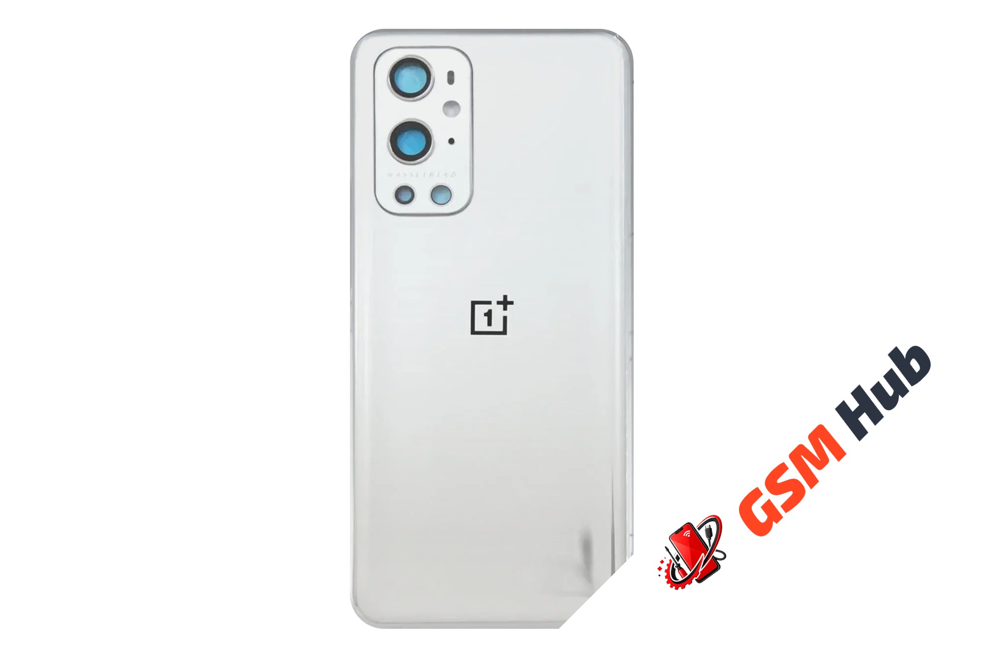 Задняя крышка OnePlus 9 Pro (LE2121) (Серебряный) (Со стеклом камеры) Premium